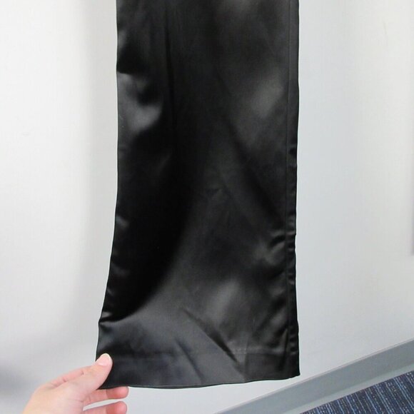 House of Harlow Revolve Women's Satin Crop Tank Top Pants Set M Black Party - Picture 10 of 13